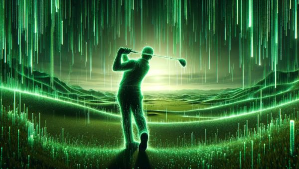 golfer in the matrix